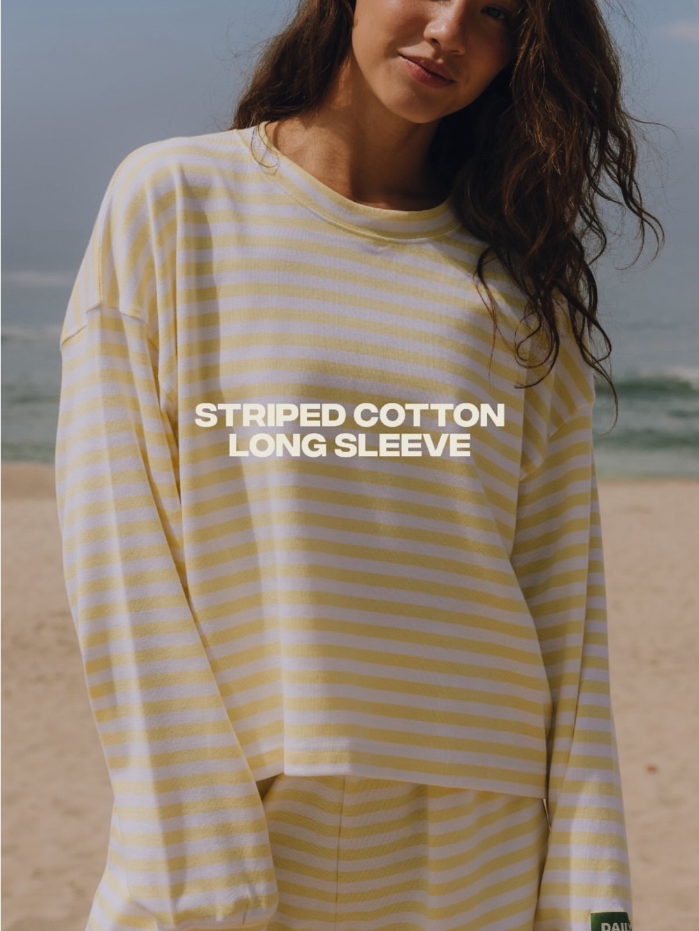Daily Drills lemonade striped long sleeve